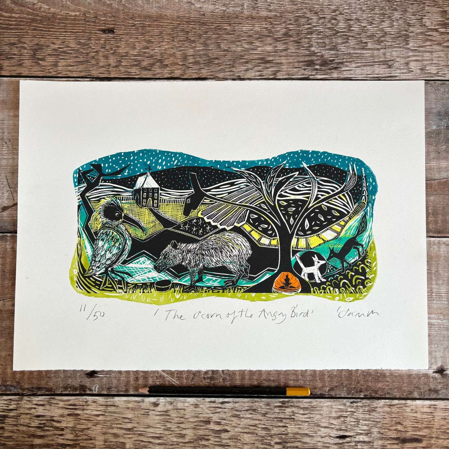 The Scorn of the angry bird - editioned print 1/2 price