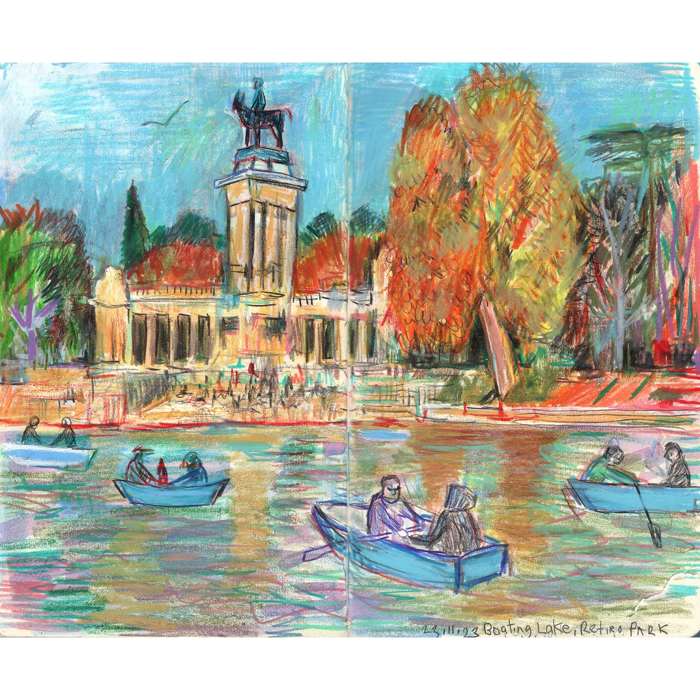 Boating Lake in Retiro Park