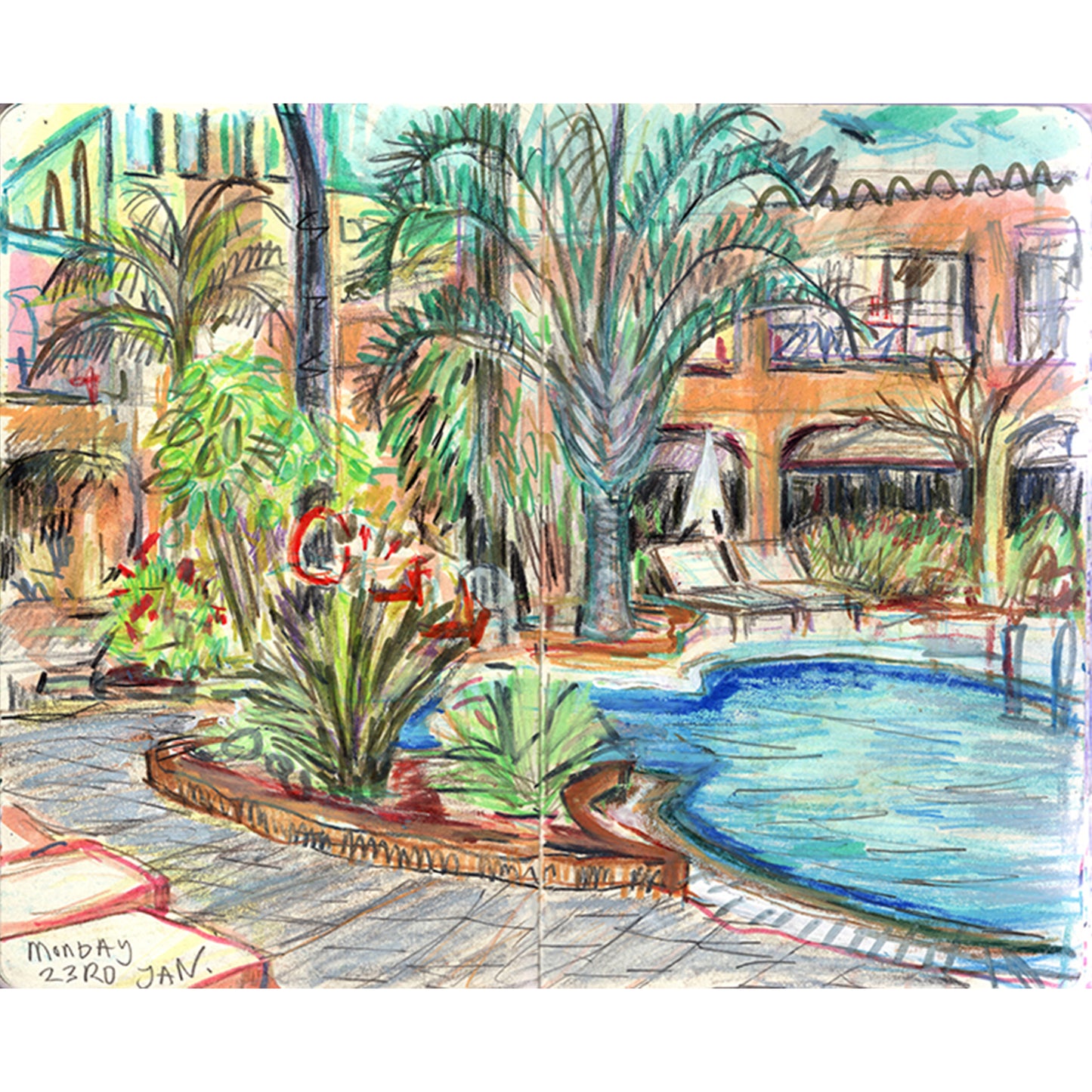 Corralejo pool