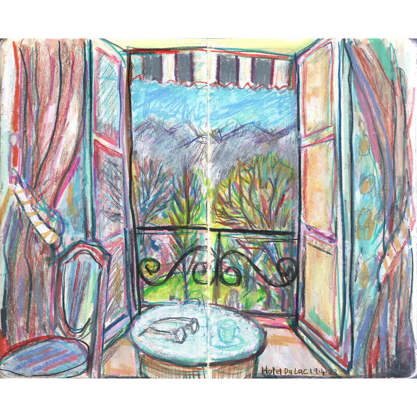 Hotel du lac window