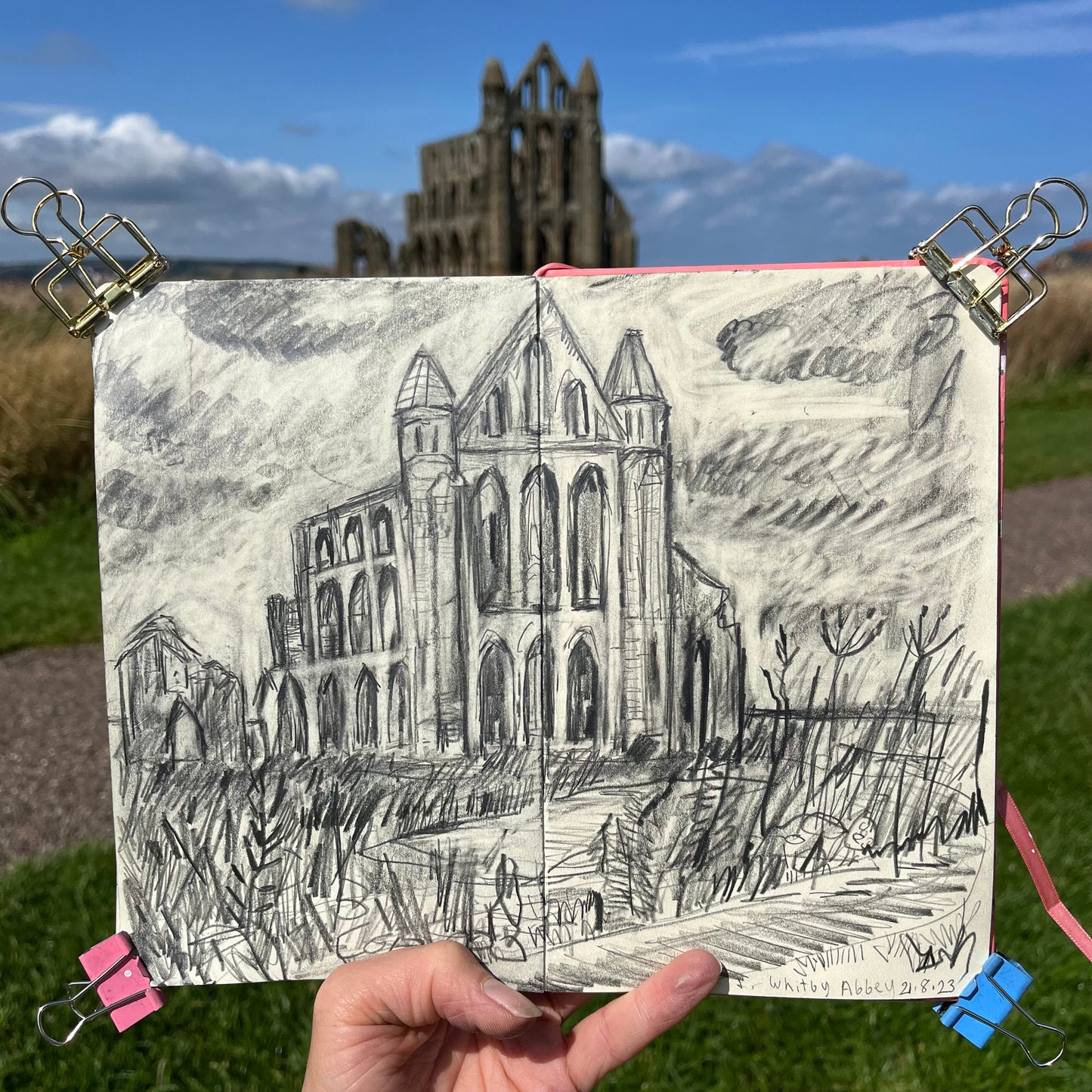 Whitby Abbey pencil