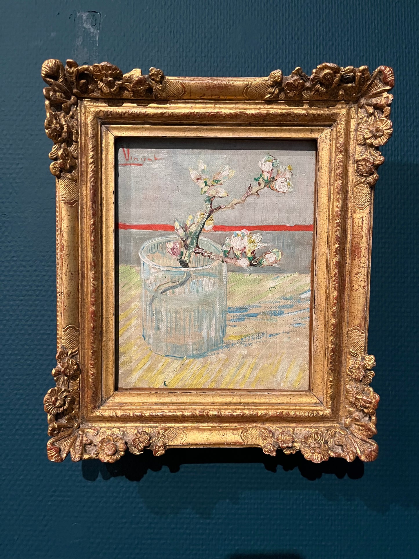 'Sprig of Flowering Almond in a Glass' Van Gogh 1888