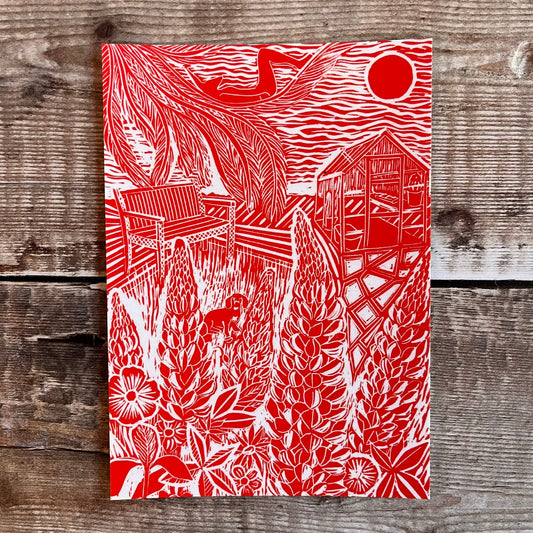 June at Holly Tree Cottage postcard