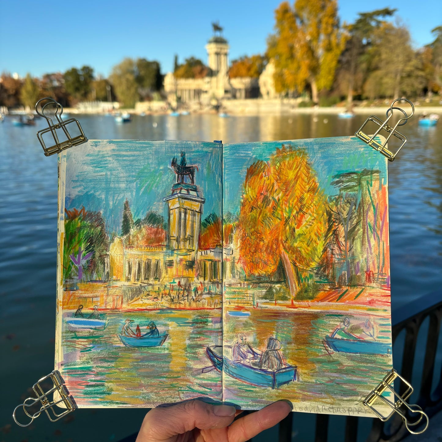 Boating Lake in Retiro Park