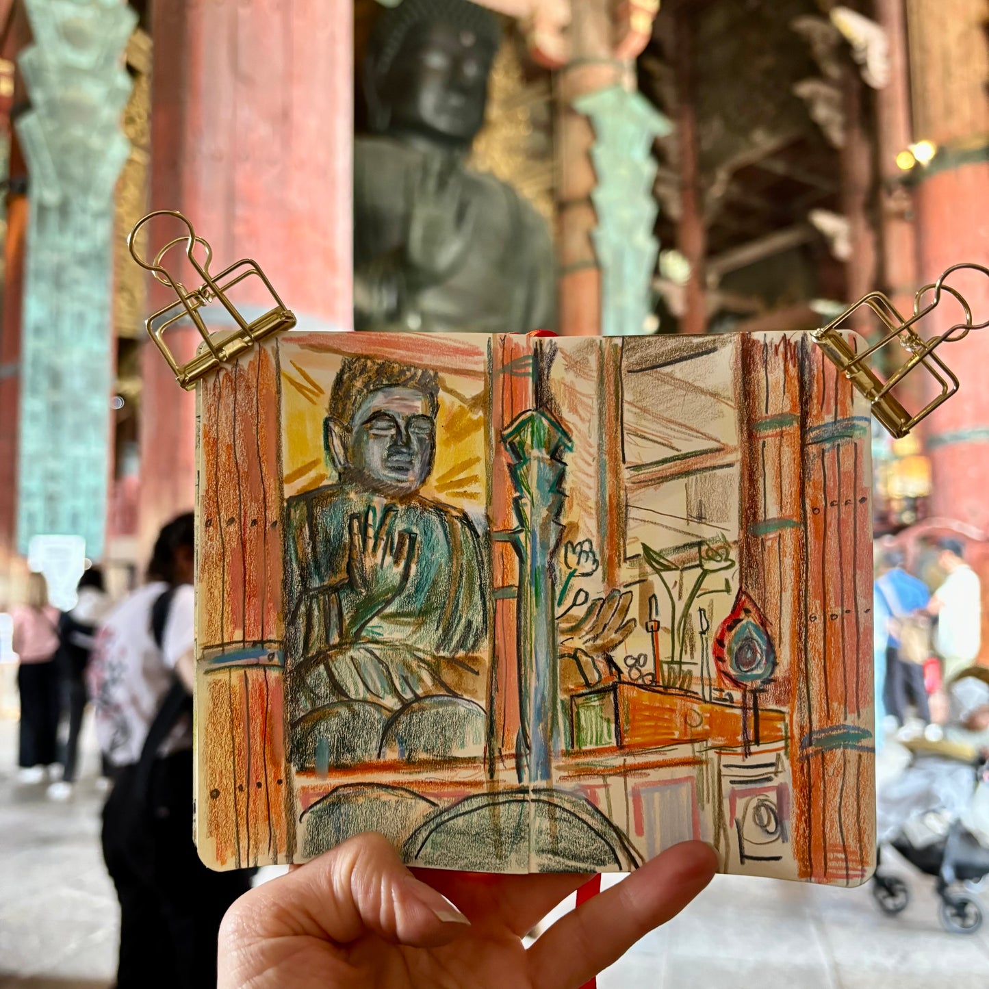 The Great Buddha in Todaiji Temple, Nara