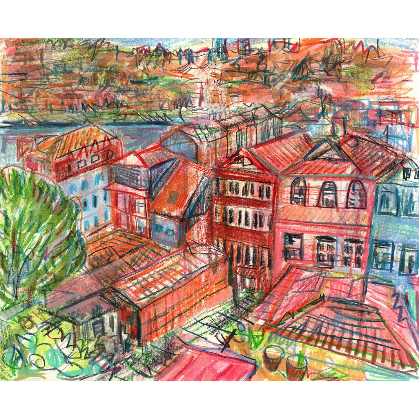 Porto - view from Santa Clara Church
