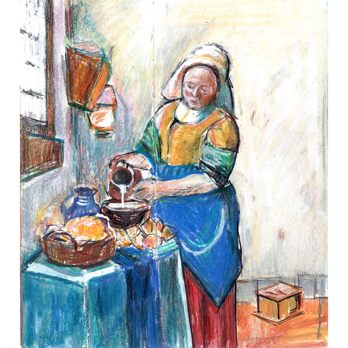 The Milkmaid, Johannes Vermeer, c. 1660