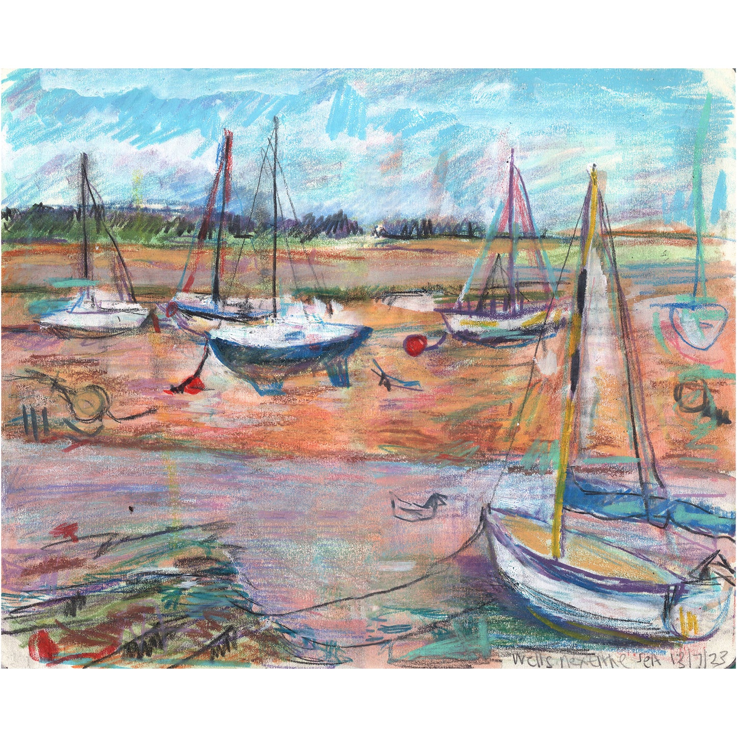 Boats at Wells-next-the Sea
