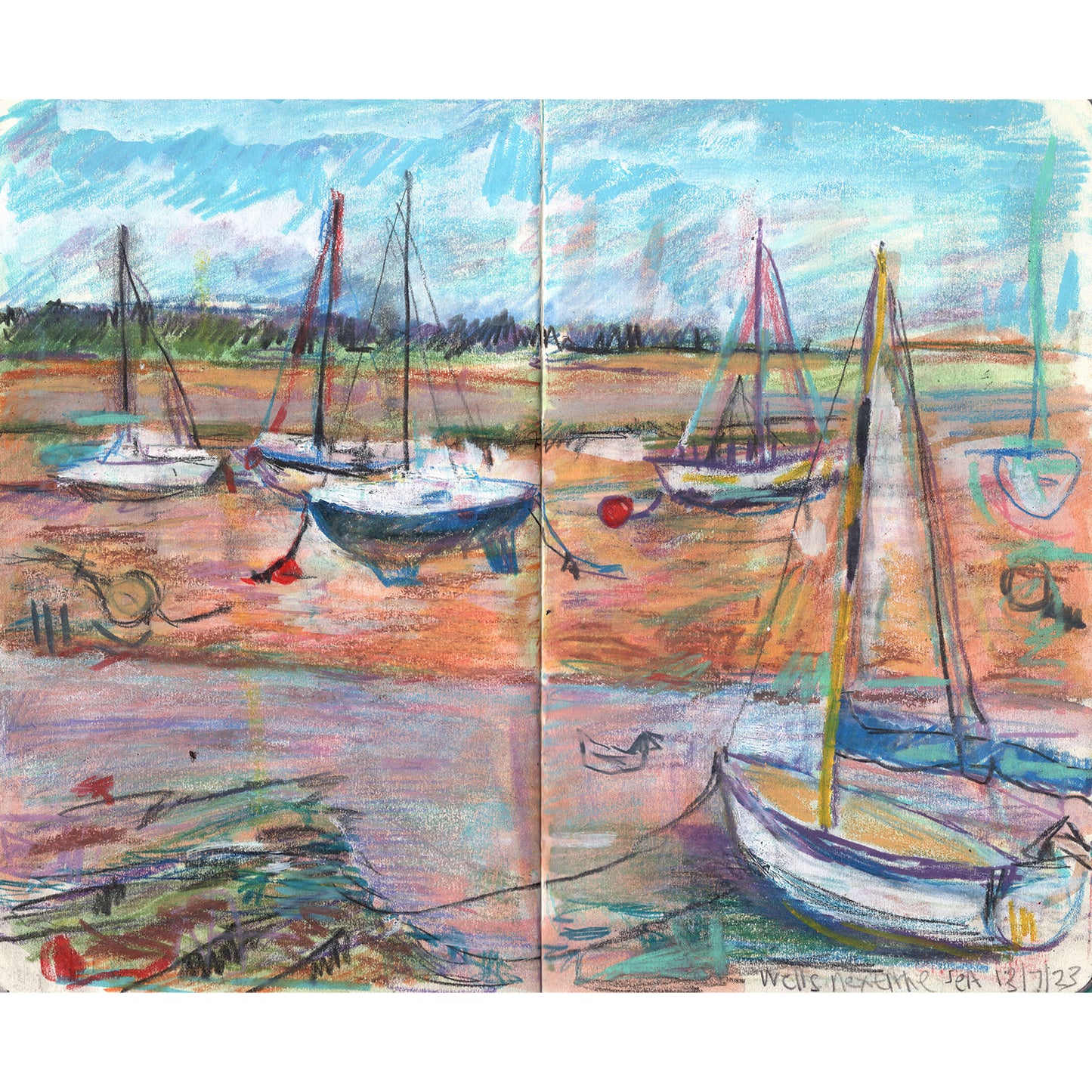 Boats at Wells-next-the Sea