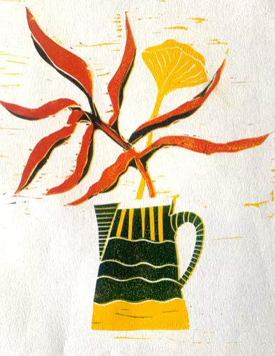 Reduction linocut