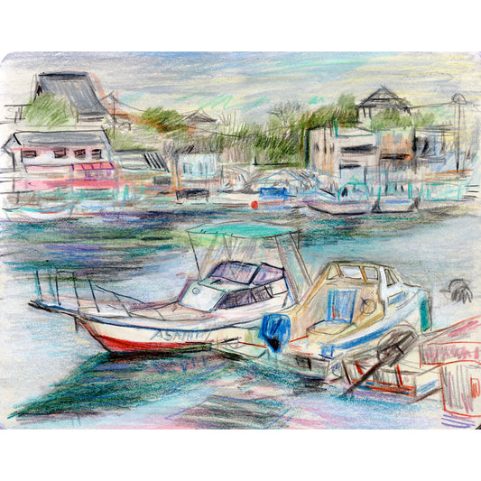 Boats at Tomonoura Harbour, Japan