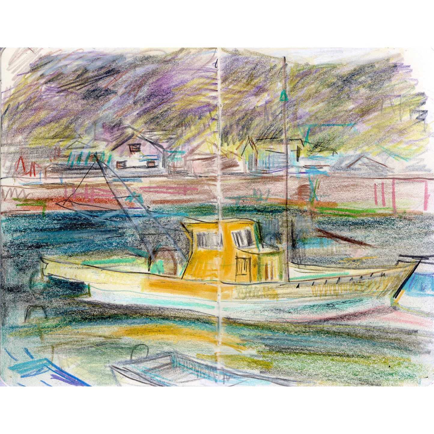 Yellow Boat, Tomonoura Harbour, Japan
