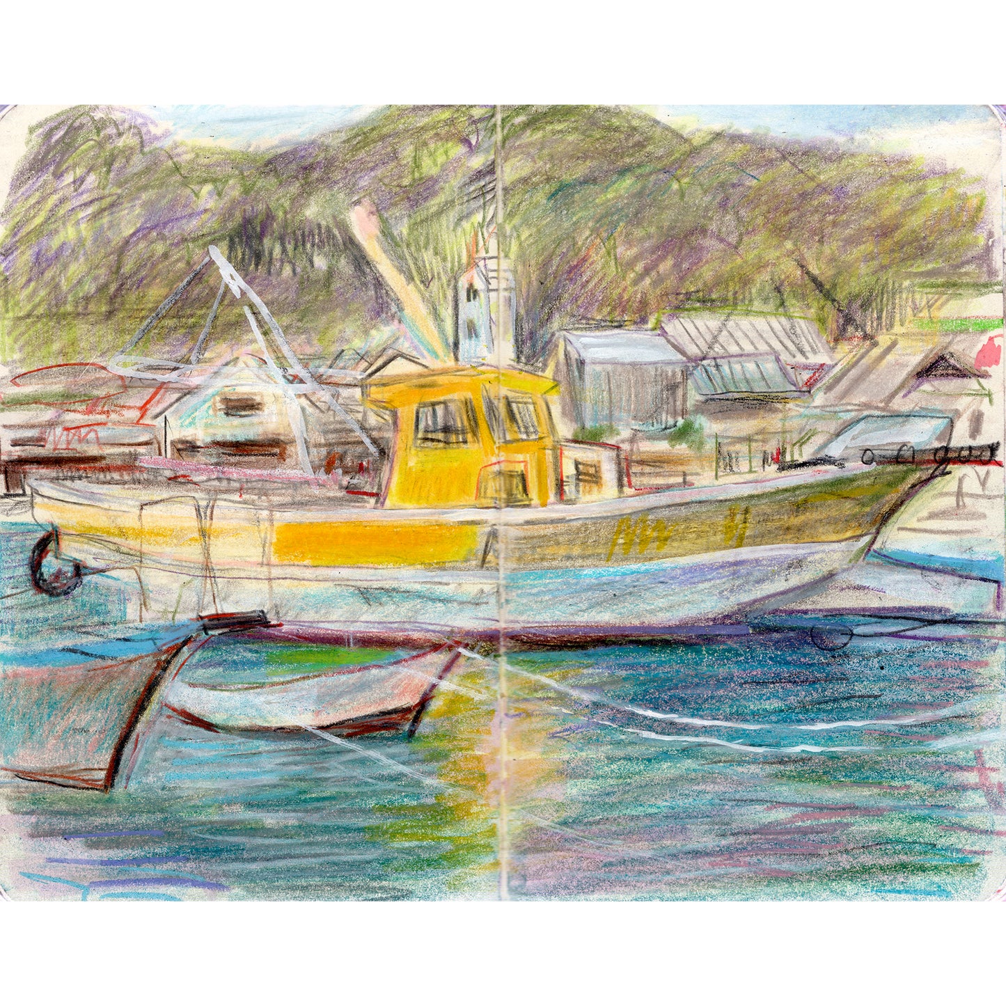 Yellow Boat, Tomonoura Harbour, Japan