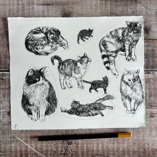 Collection of cats - test print 8