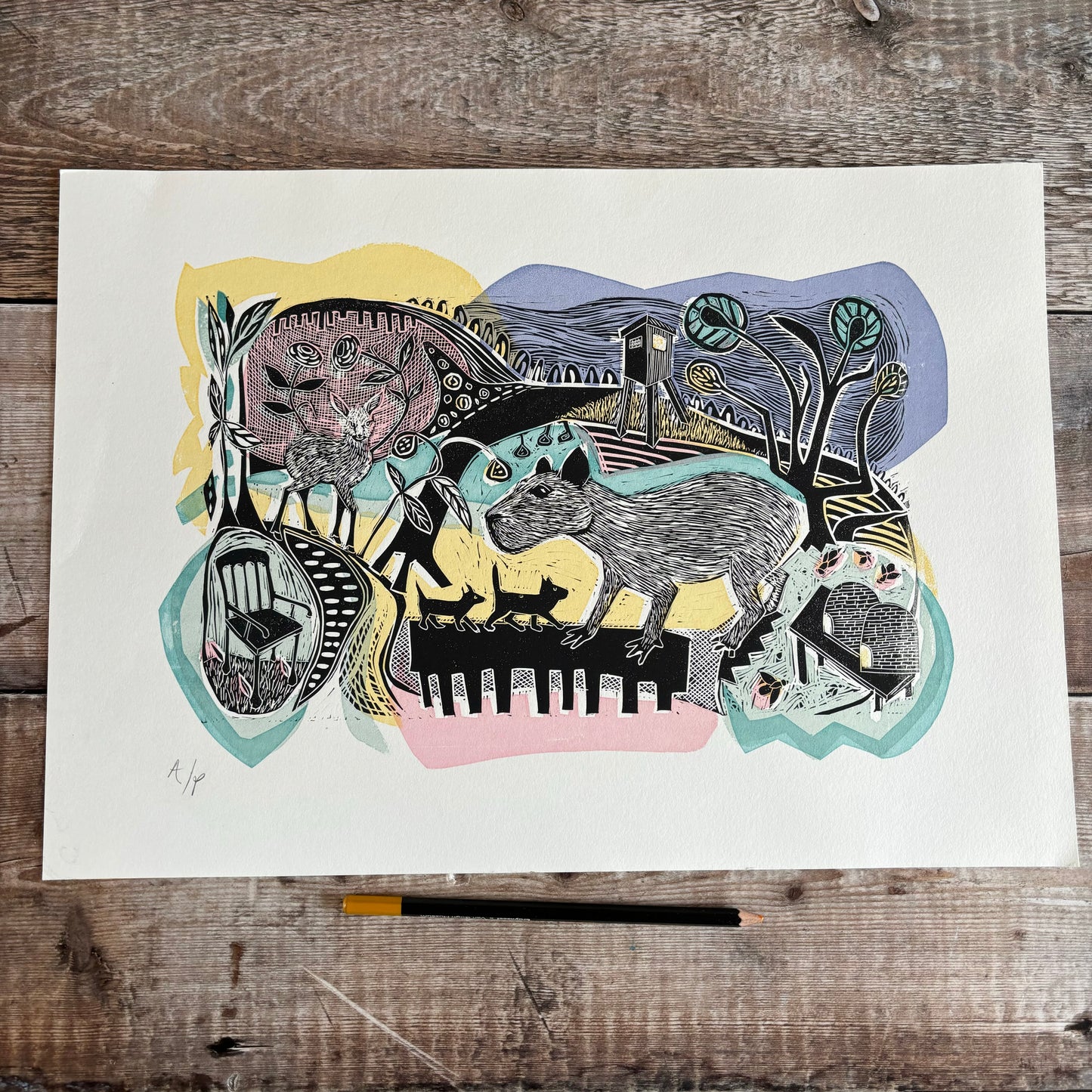 Where the Bees Live - editioned print 1/2 price