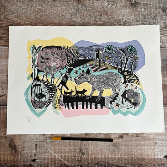 Where the Bees Live - editioned print 1/2 price