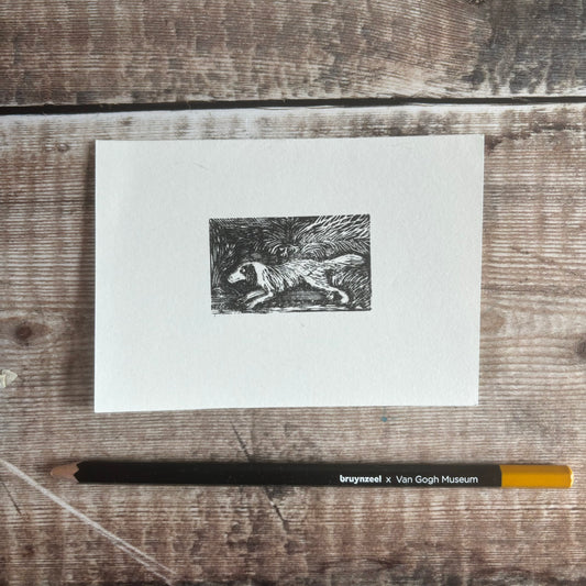 Spaniel - wood engraving