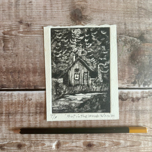 Hut in the woods