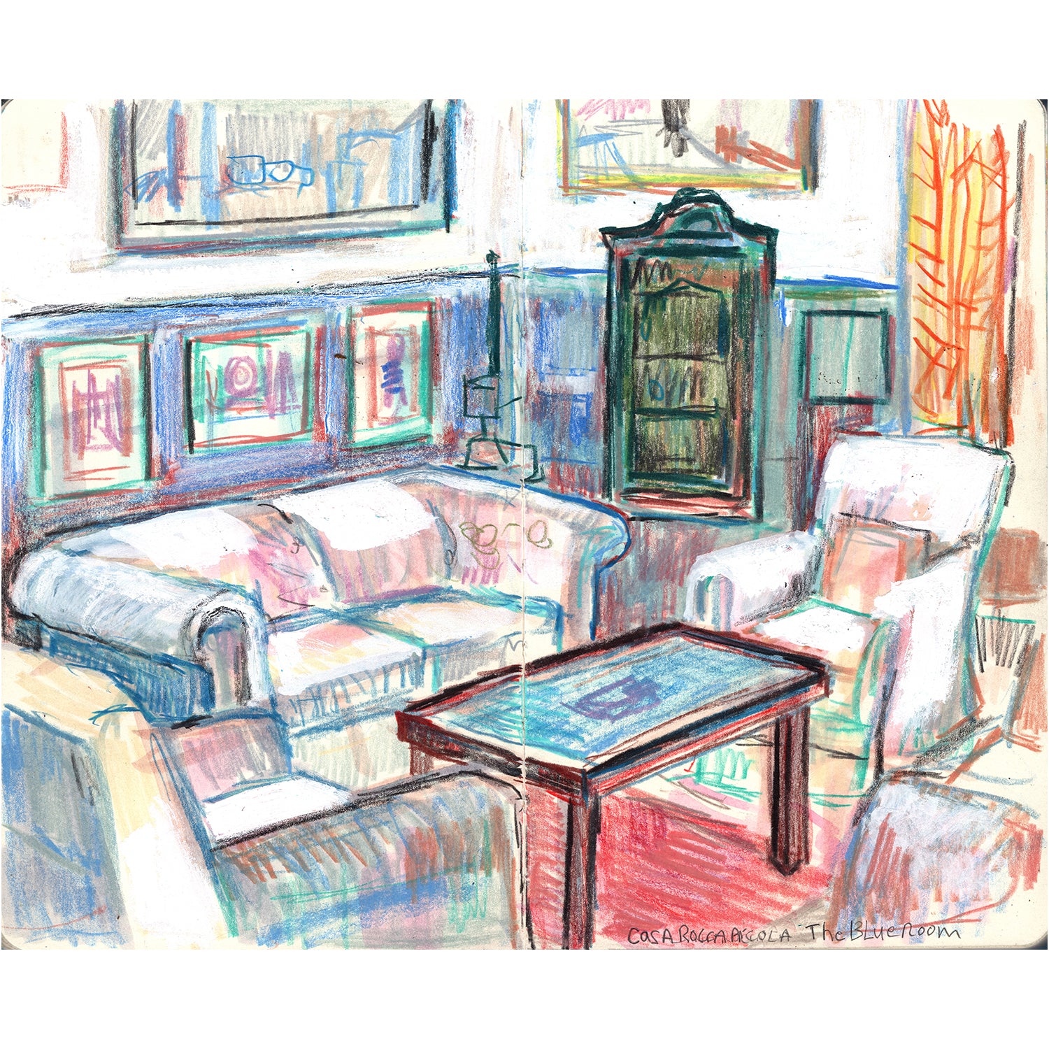 Casa Rocca Piccola, Valletta - The Blue Room – Sam Marshall Art