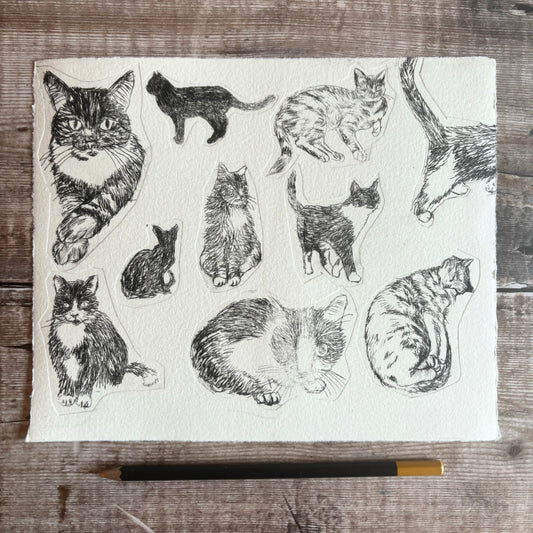 Collection of cats - test print 4