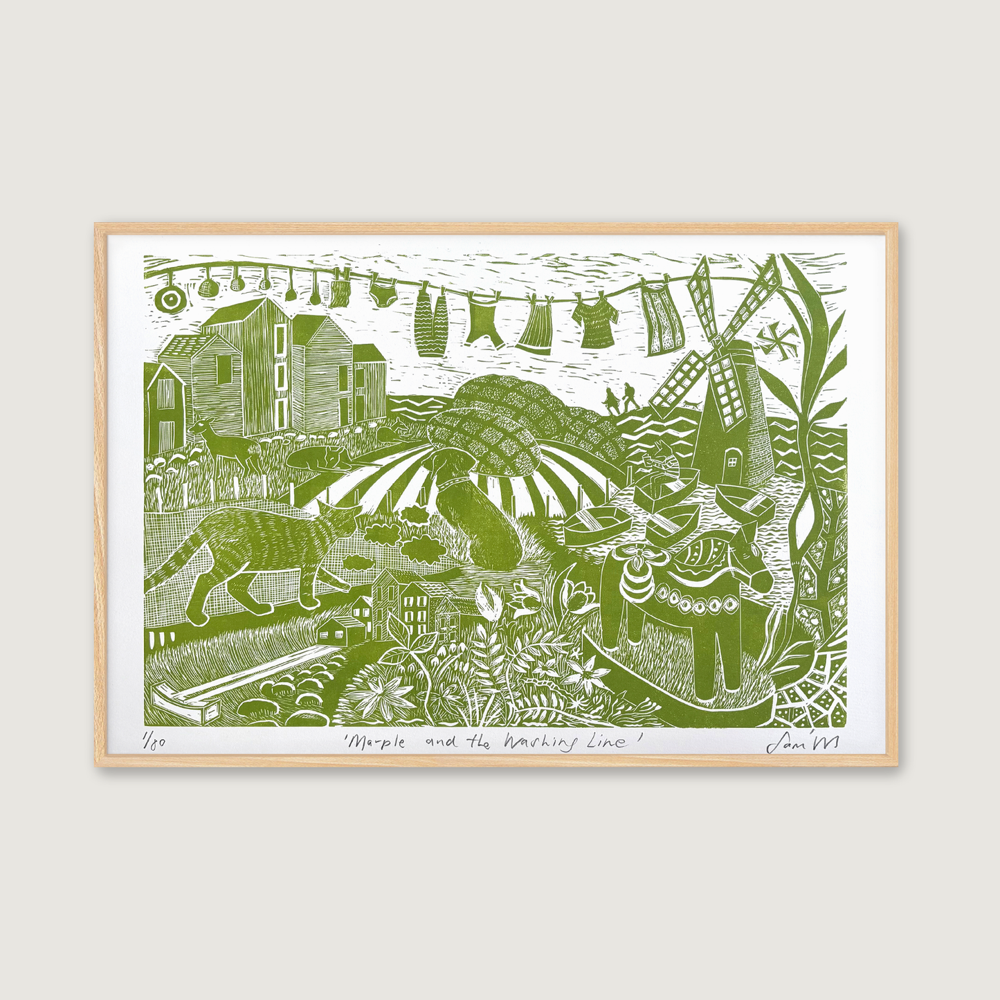 Marple and the Washing line