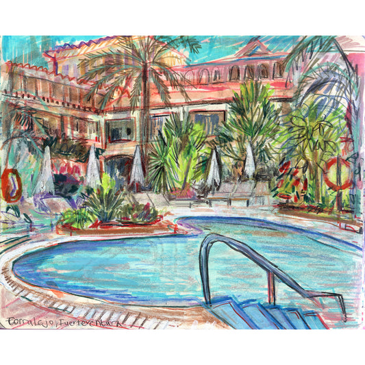 Swimming pool drawings – Sam Marshall Art