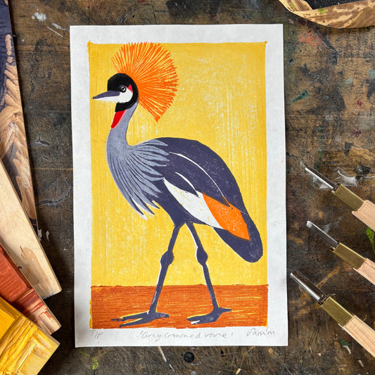 Grey Crowned Crane